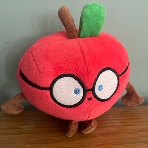 The Apple That Fell Far From the Tree 4" Plush Red Apple Glasses Trevor Craft